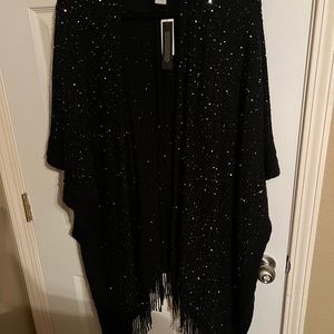 NWOT Black with multi colored sparkle